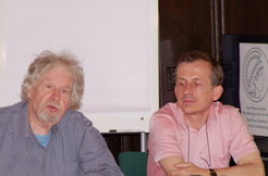 Jack Goody during a talk he gave at the Max Planck Institute for Social Anthropology in Halle, chaired by Chris Hann, June 2004.