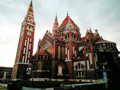 Szeged. Votive Church and Cathedral of Our Lady of Hungary.