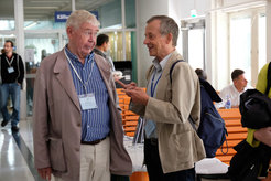 Chris Hann (right) in conversation with Ulf Hannerz.