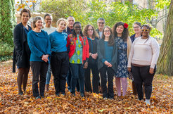 Participants of the workshop “Gender, Migration, and Social Mobility among Transnational West African Women” at the Max Planck Institute for Social Anthropology on 26–28 October 2022 (from left to right): Pamela Kea, Cati Coe, Johanna Lukate, Chelsie Yount-André, David O'Kane, Dorothy Takyiakwaa, Jacqueline Knörr, Wilson Trajano Filho, Anaïs Ménard, Dumitrita Lunca, Erin Kenny, Kezia Aryeetey